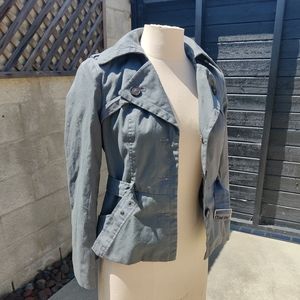 Banana Republic Gray Cargo Belted Jacket